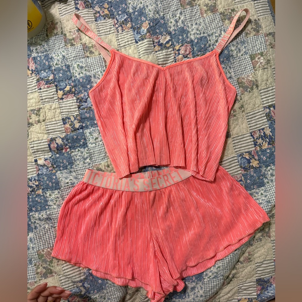 Victoria's Secret Coral Sleepwear Set